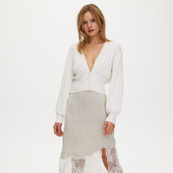 Aritzia Plunge Front Cardigan size M *never wear* - Picture 4 of 4